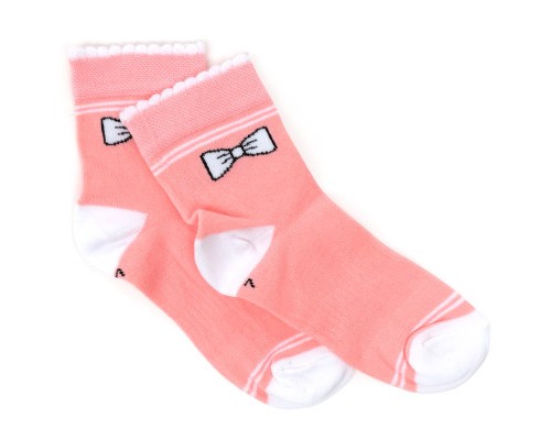 Шкарпетки дитячі BNM з бантиком (M0C0101-1271-7G-pink)