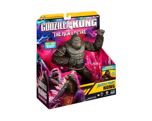 Фігурка Godzilla vs. Kong Конг готовий до бою (звук) (35507) Фігурка Godzilla vs. Kong Конг готовий до бою (звук) (35507)