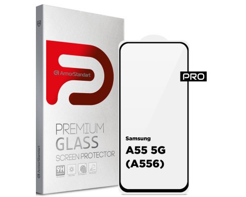 Скло захисне Armorstandart Pro Samsung A55 5G (A556) Black (ARM74348) Скло захисне Armorstandart Pro Samsung A55 5G (A556) Black (ARM74348)