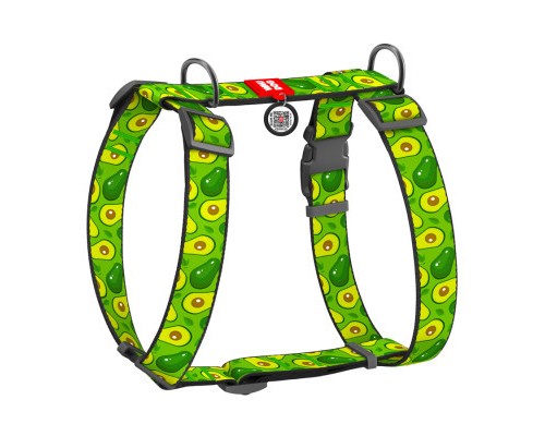 Шлея для собак WAUDOG Nylon анатомічна H-подібна з QR-паспортом 