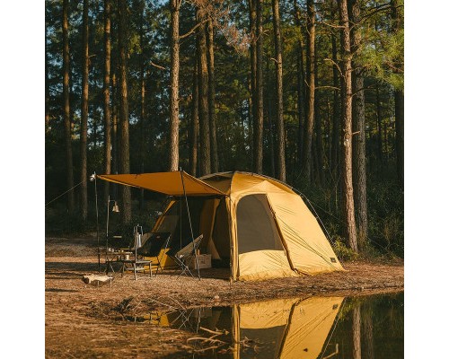 Намет Naturehike двокімнатний CNH22ZP028 гірчичний (6976507669795) Намет Naturehike двокімнатний CNH22ZP028 гірчичний (6976507669795)