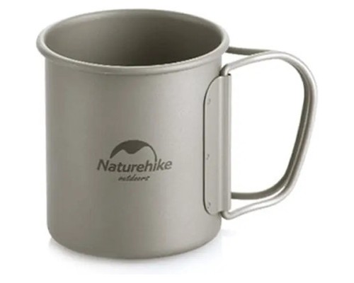 Чашка туристична Naturehike NH20CJ005 титанова з ручкою 600 мл (6927595769966)