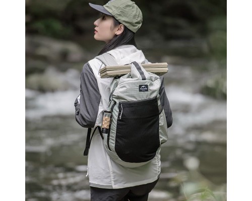 Рюкзак туристичний Naturehike NH20BB206 20 л світло-сірий (6927595772775)