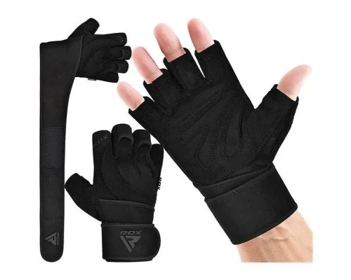 Рукавички для фітнесу RDX L4 Micro Plus Black L (WGM-L4B-L+)