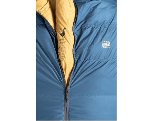 Спальний мішок Turbat Kuk пуховий 700 legion blue/dark cheddar 195 см (012.005.0368)