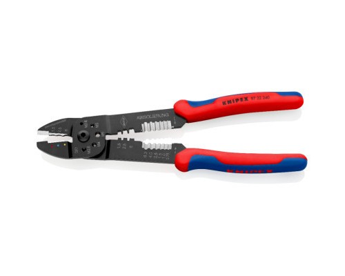 Знімач ізоляції KNIPEX універсальний для опрессовки та зачистки (97 22 240)