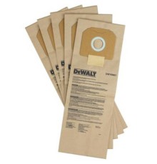 Мішок для пилососу DeWALT для DWV902, DWV905, одноразові, паперові, 5шт (DWV9401)