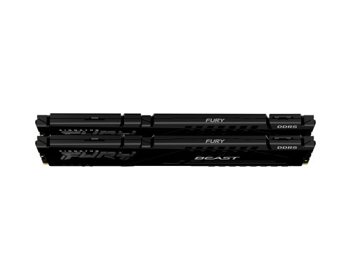Модуль пам'яті для комп'ютера DDR5 64GB (2x32GB) 6400 MHz Beast Black Kingston Fury (ex.HyperX) (KF564C32BBK2-64) Модуль пам'яті для комп'ютера DDR5 64GB (2x32GB) 6400 MHz Beast Black Kingston Fury (ex.HyperX) (KF564C32BBK2-64)