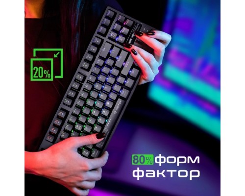 Клавіатура Vertux VertuPro-80 Wireless/USB Black (vertupro-80.black)