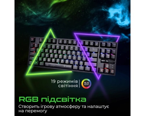 Клавіатура Vertux VertuPro-80 Wireless/USB Black (vertupro-80.black)
