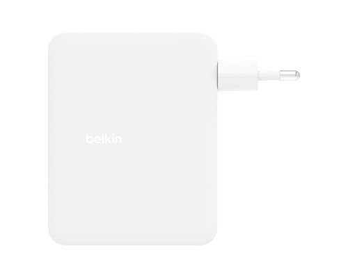 Зарядний пристрій Belkin 140W 3хUSB-С GAN PD PPS USB-A White (WCH014BTWH)