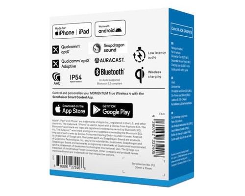 Навушники Sennheiser Momentum True Wireless 4 Graphite (700365)