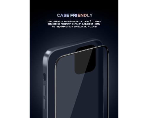 Скло захисне Armorstandart Supreme Plus Black Icon Apple iPhone 16 Pro (ARM80298)
