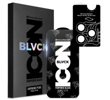 Скло захисне Armorstandart Supreme Plus Black Icon Apple iPhone 16 Pro (ARM80298)