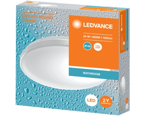 Світильник LEDVANCE CEILING ROUND 325 24W 840 IP44 (4099854105913)