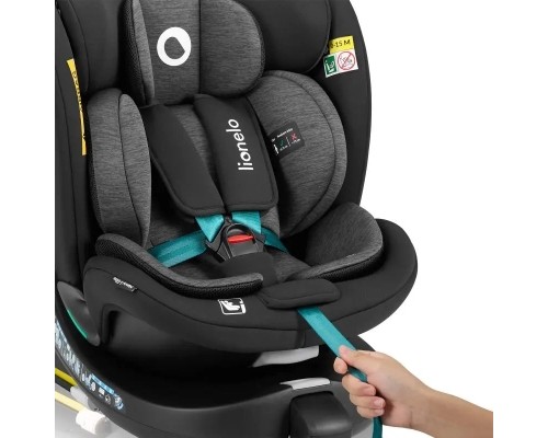 Автокрісло Lionelo Navy I-Size Black Turquoise (LO-NAVY I-SIZE BLACK TURQUOISE)