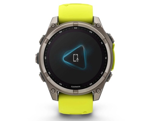Смарт-годинник Garmin fenix 8 47mm,Saph Solar, BareTi/Graphite,AmpYe/GrphBnd (010-02906-21)