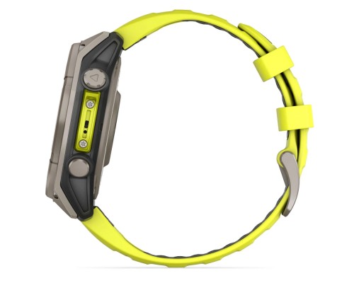 Смарт-годинник Garmin fenix 8 47mm,Saph Solar, BareTi/Graphite,AmpYe/GrphBnd (010-02906-21)