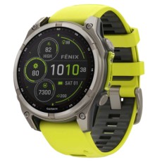 Смарт-годинник Garmin fenix 8 47mm,Saph Solar, BareTi/Graphite,AmpYe/GrphBnd (010-02906-21)