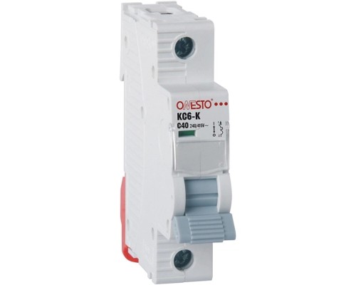 Автоматичний вимикач ONESTO 1п С 40А MCB 4,5kA (KC6-K)