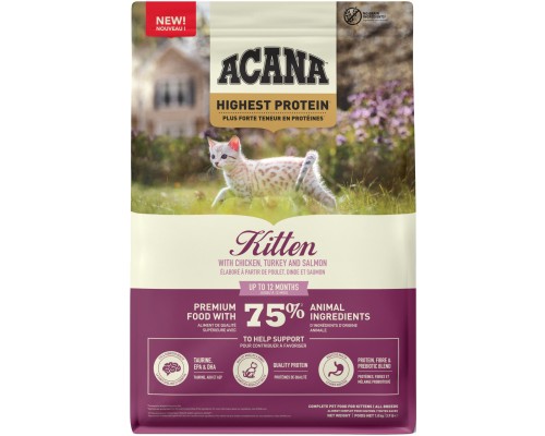 Сухий корм для кішок ACANA Highest Protein Kitten Recipe 1.8 кг (0064992723255)