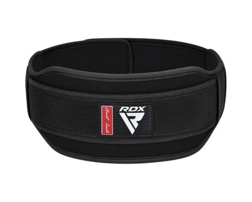Атлетичний пояс RDX RX5 Double Belt неопреновий Black S (WBD-RX5B-S)