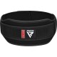 Атлетичний пояс RDX RX5 Double Belt неопреновий Black S (WBD-RX5B-S)