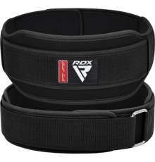 Атлетичний пояс RDX RX5 Double Belt неопреновий Black S (WBD-RX5B-S)