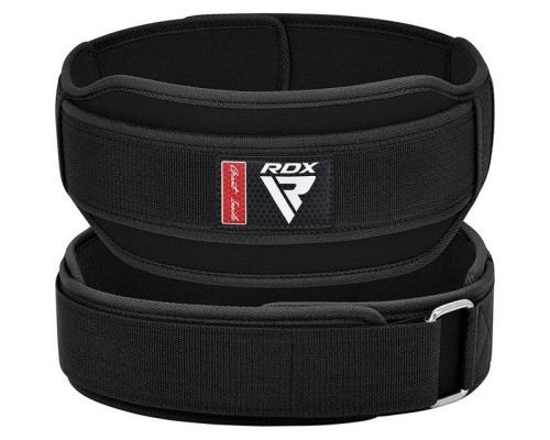 Атлетичний пояс RDX RX5 Double Belt неопреновий Black S (WBD-RX5B-S)