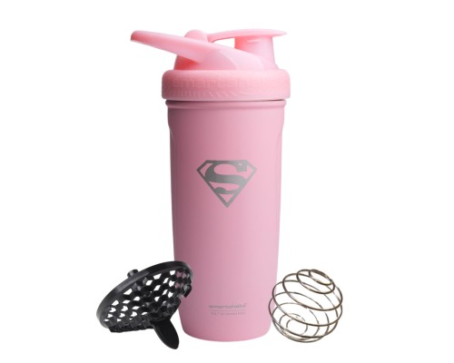 Шейкер спортивний SmartShake Reforce 900ml Supergirl Pink (11150801)