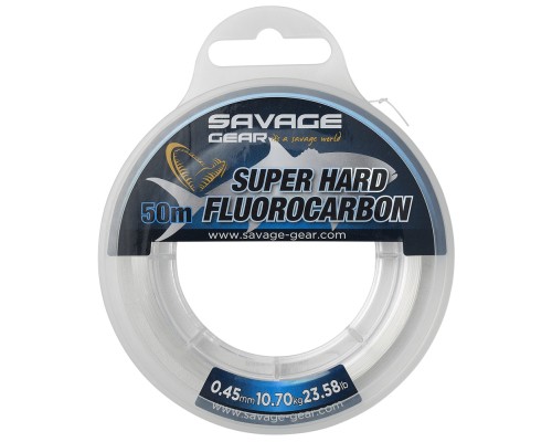 Флюорокарбон Savage Gear Super Hard 50m 0.60mm 18.90kg Clear (1854.18.73)
