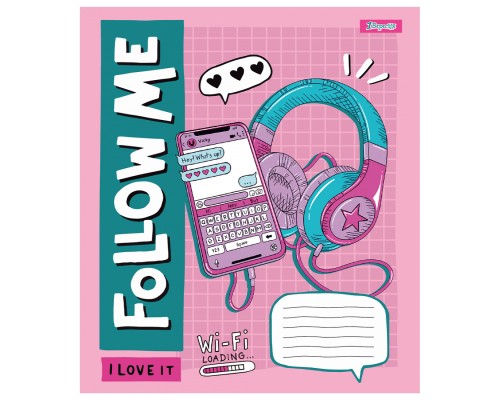 Зошит 1 вересня Follow me А5 18 аркушів клітинка (767237)