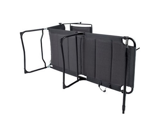 Розкладачка Bo-Camp Sun Lounger With Sunscreen 5 Positions Grey (1304492) (DAS303260)