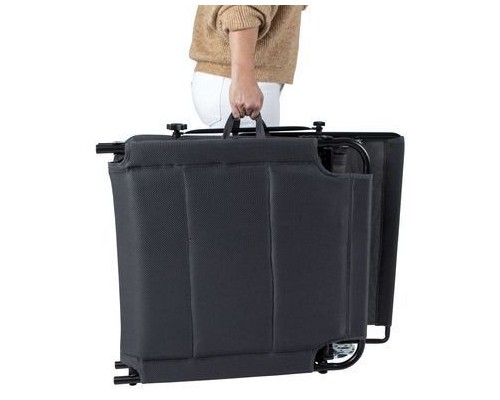 Розкладачка Bo-Camp Sun Lounger With Sunscreen 5 Positions Grey (1304492) (DAS303260)