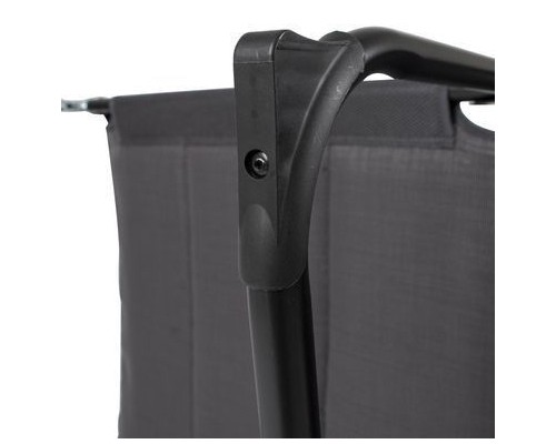 Розкладачка Bo-Camp Sun Lounger With Sunscreen 5 Positions Grey (1304492) (DAS303260)