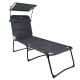 Розкладачка Bo-Camp Sun Lounger With Sunscreen 5 Positions Grey (1304492) (DAS303260)