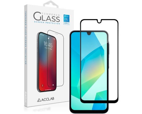 Скло захисне ACCLAB Full Glue Samsung A16 Black (1283126598821)