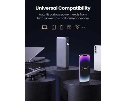 Батарея універсальна Ugreen 25000mAh 145W PD/3.0, QC/3.0, наскр. живл. 65Вт (PB205) (90597A)