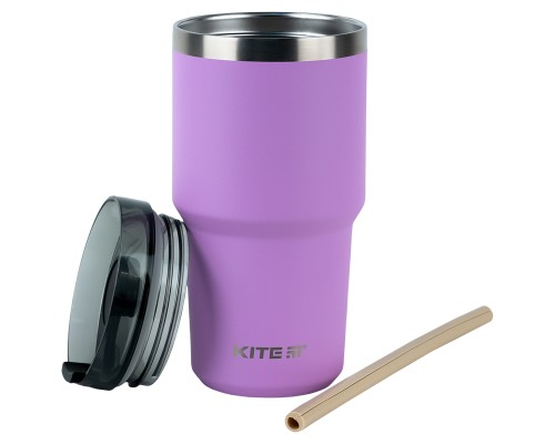 Термокружка Kite 600 мл фіолетова (K24-1206-2)