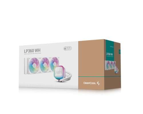 Система рідинного охолодження Deepcool LP360 ARGB White (R-LP360-WHMSMC-G-1)