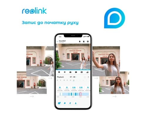 Дверний дзвінок Reolink Video Doorbell WiFi (D340W)
