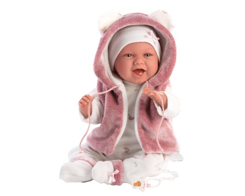 Пупс Llorens Mimi Rn Sonrisas Chaqueta Fuxia, 40 см (74070)
