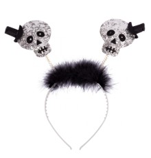 Дитячий обруч для волосся YES! Fun Хелловін Череп LED (973715)