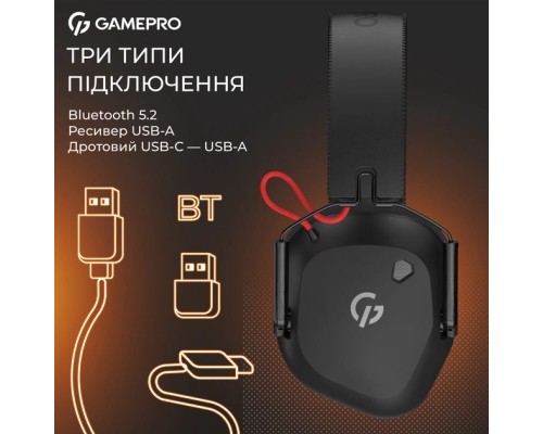 Навушники GamePro Genesis Mercury Pro 3-Mode Black (HSW120B)