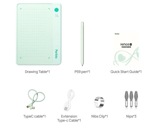 Графічний планшет Parblo Ninos NEO Green (NINOSNEO)