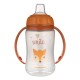 Поїльник-непроливайка Canpol babies Cute Animals тренувальна з силіконовим носиком 320 мл, помаранчева (56/512_ora)
