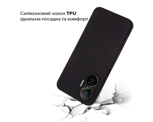 Чохол до мобільного телефона BeCover Silicone Poco F7 Black (713776)