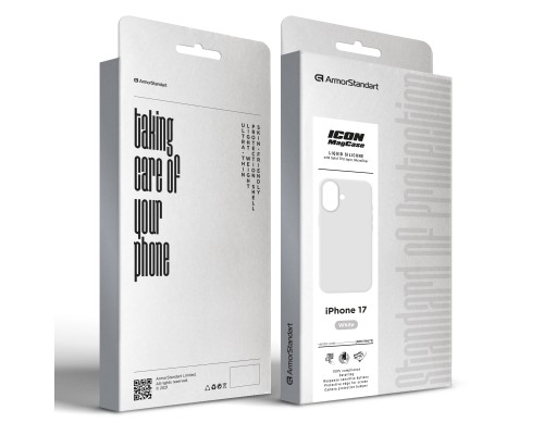 Чохол до мобільного телефона Armorstandart ICON2 MagCase Apple iPhone 17 White (ARM86673)