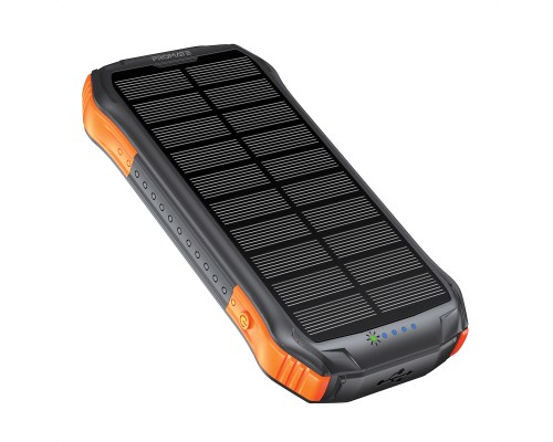 Батарея універсальна Promate 10000mAh PD/20W, QC/3/0, Solar, QI, IP65 (solartank-10pdqi.black)