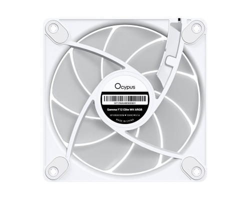 Кулер до корпусу OCYPUS GAMMA F12 ELITE WH A (GAMMA-F12-WH3AM00E-GL)